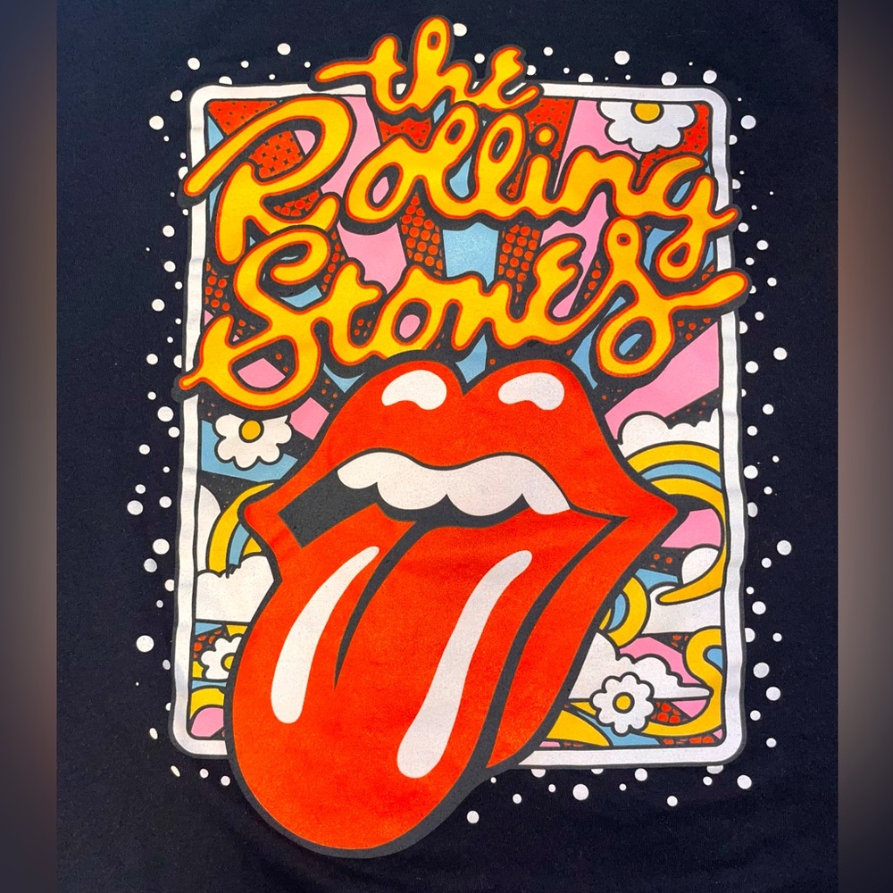 The Rolling Stones Graphic Logo Band T-Shirt HOT LIPS Tongue & Lips Logo Tee 3XL